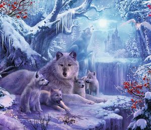Puzzel (1000stuks) – Wolven in de winter