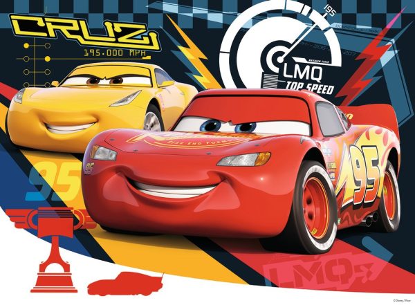Puzzel (XXL) 200stuks - Disney Cars 3 - Piepende banden - Afbeelding 2