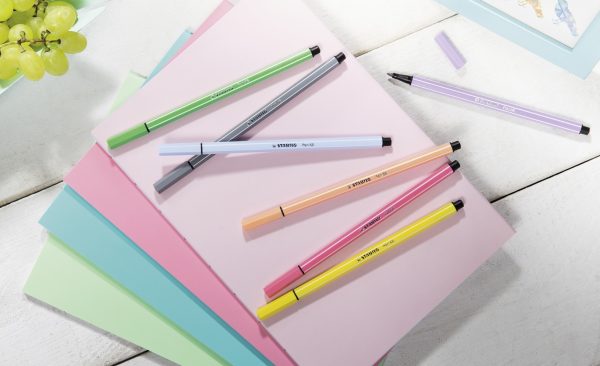 Stabilo Pen 68 PastelParade - Box 20stuks (10x pastel + 10x heldere kleuren - Afbeelding 2