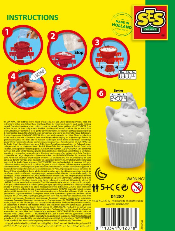 SES Creative Gieten en schilderen - Cupcake kat - Afbeelding 5