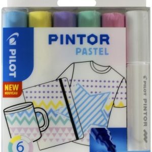 Pilot Pintor Pastel Mix (Medium) – 6stuks
