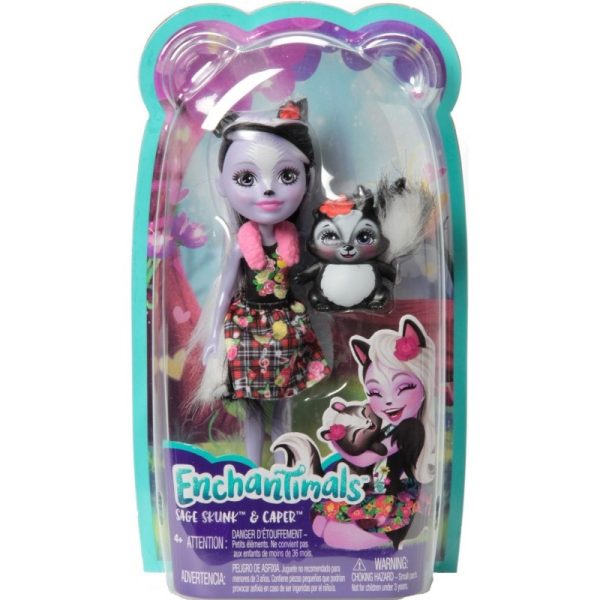 Enchantimals - Sage Stinkdier met haar dierenvriendje Caper - Afbeelding 2