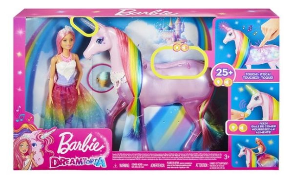 Barbie Dreamtopia Magical Lights Unicorn & Princess Playset