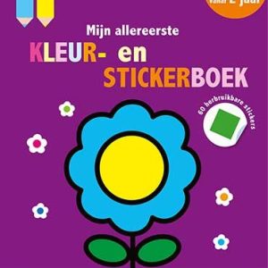Mijn allereerste kleur- en stickerboek – Bloem (2+)