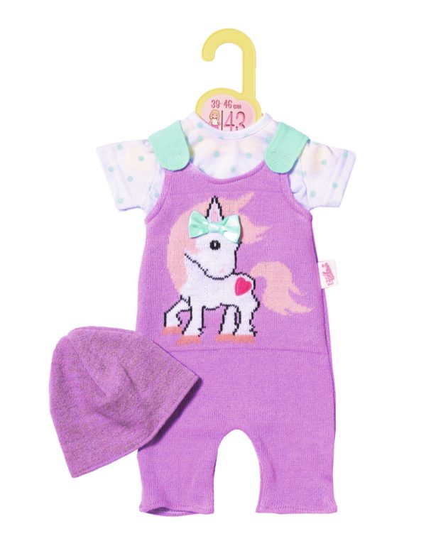 Dolly Moda Knitted Romper and Hat 43cm Poppenromper