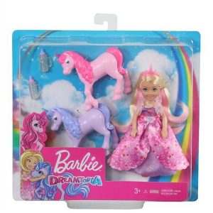 Barbie popje en eenhoorns
