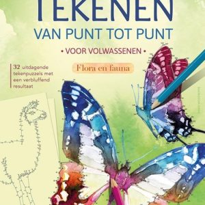Tekenen van punt tot punt voor volwassenen – Flora en fauna