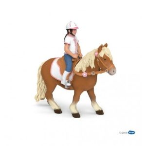 Papo Shetland pony met zadel