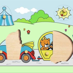 Bumba – Houten (inleg)puzzel Auto (7stuks)