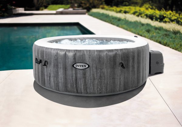 Intex PureSpa Deluxe Jacuzzi 196x71cm - GreyWood