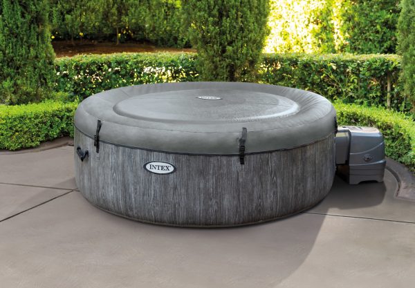 Intex PureSpa Deluxe Jacuzzi 196x71cm - GreyWood - Afbeelding 2