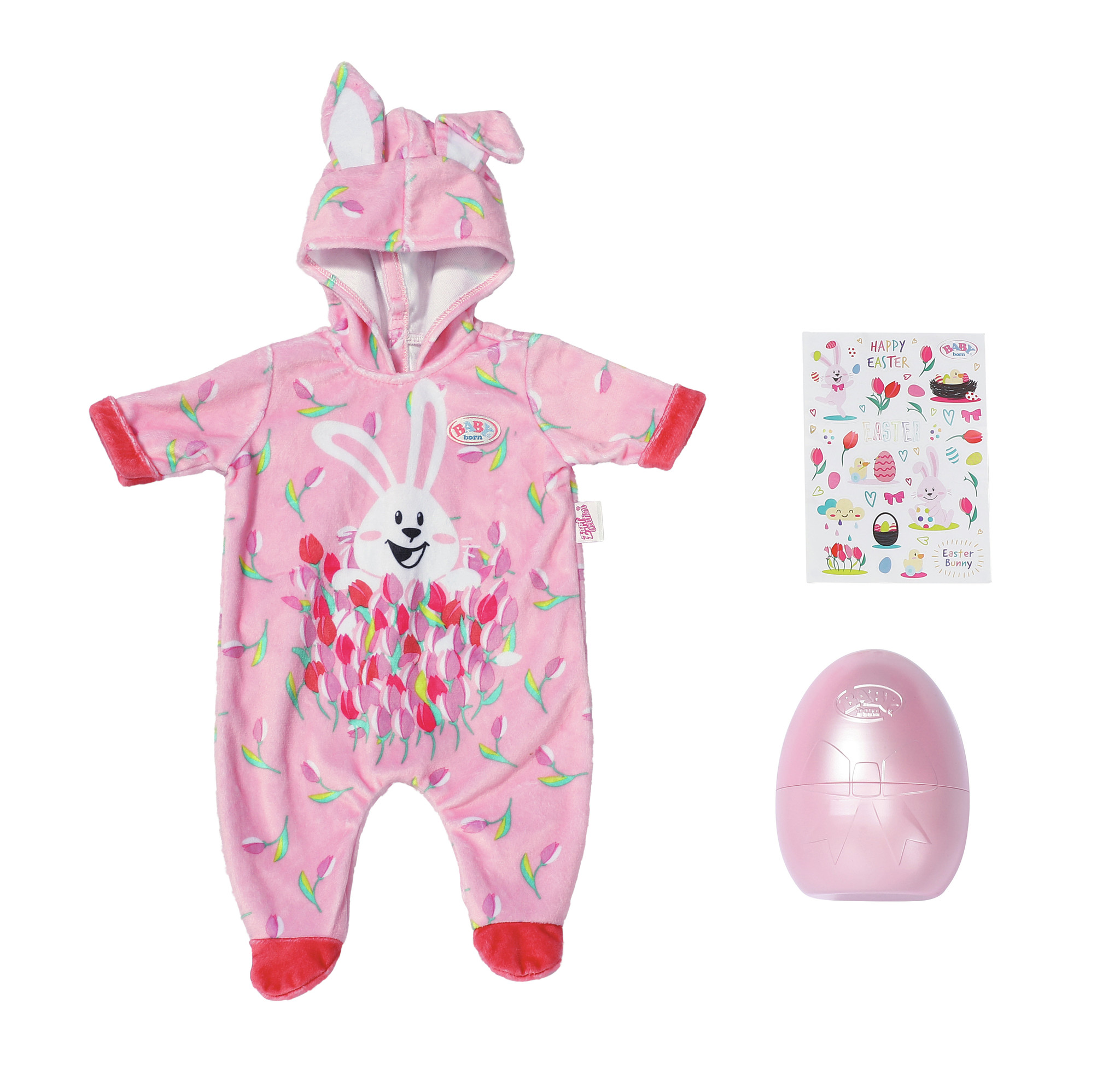 BABY Born - Paasei met onesie 43 cm en stickervel