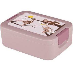 Sigma Home Lunchbox met bentobakje Aap roze