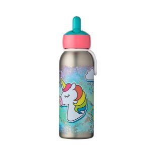 Isoleerfles campus Flip-up 350 ml – Unicorn