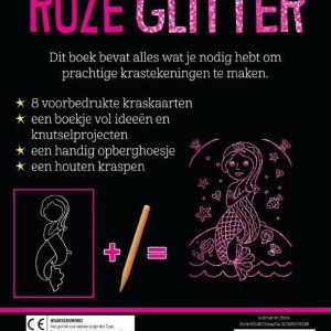 Magische kraskaarten – Roze glitter