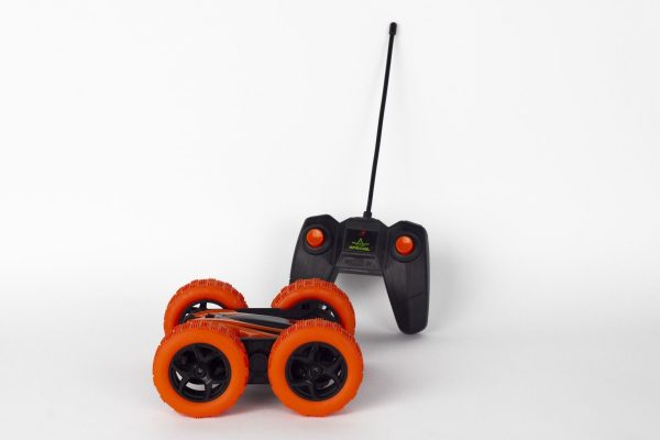 Wonky Stunt Car Double R/C - Side Roll - oranje - Afbeelding 2