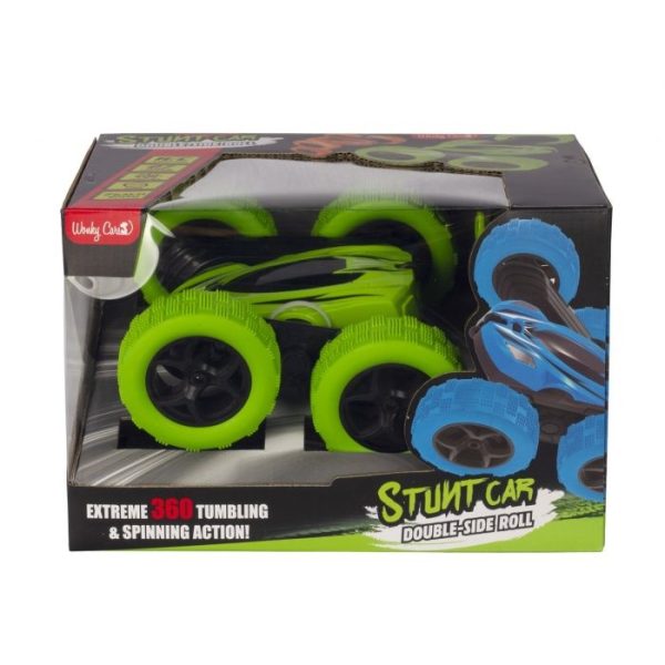 Wonky Stunt Car Double R/C - Side Roll - groen