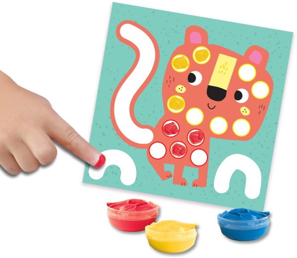 SES Creative My First - 3-in-1 Vingerverven, kleuren en vormen plakken - Afbeelding 3
