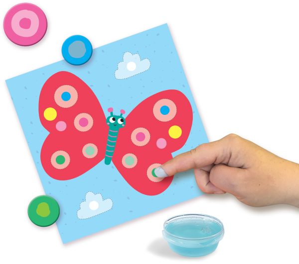 SES Creative My First - 3-in-1 Vingerverven, kleuren en vormen plakken - Afbeelding 4