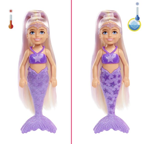 Barbie Chelsea Color Reveal - Rainbow Mermaid (assorti) - Afbeelding 3