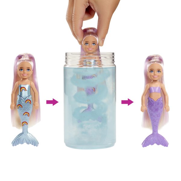 Barbie Chelsea Color Reveal - Rainbow Mermaid (assorti) - Afbeelding 7