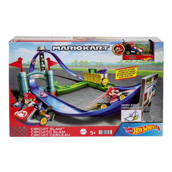 Hot Wheels Mario Kart - Circuit Slam Track Set