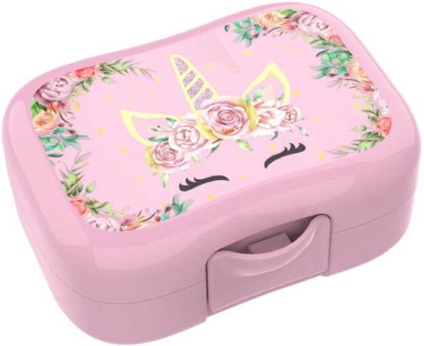 Lunch Buddies - Koekendoos UNICORN FLOWER 130x95x50mm