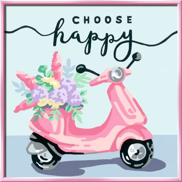 CreArt Schilderen op nummer - Choose Happy - Afbeelding 2