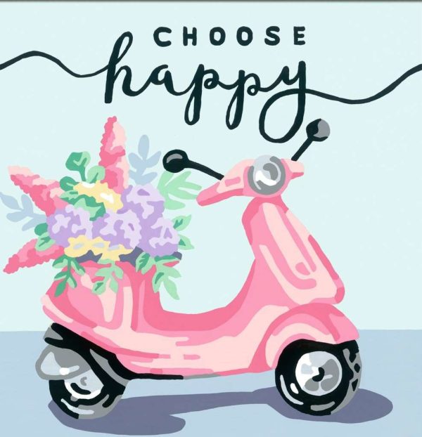 CreArt Schilderen op nummer - Choose Happy - Afbeelding 3