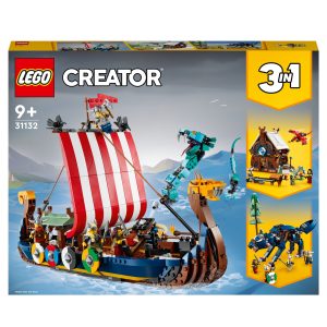LEGO Creator 3-in-1 Vikingschip en de Midgaardslang – 31132