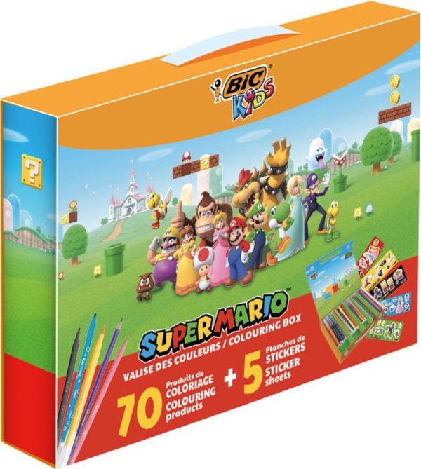 BIC Kids - Super Mario coloring box 70 stuks