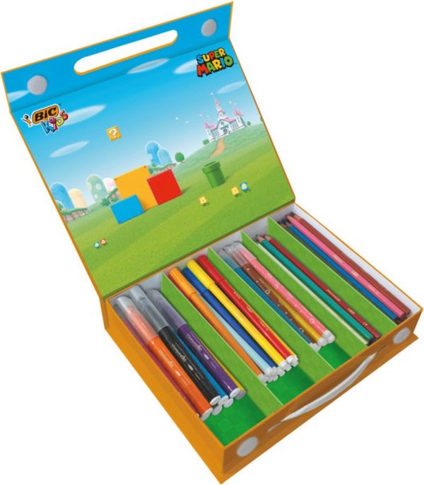 BIC Kids - Super Mario coloring box 70 stuks - Afbeelding 2
