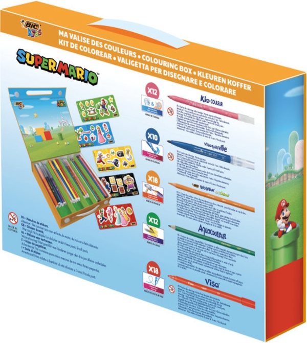 BIC Kids - Super Mario coloring box 70 stuks - Afbeelding 3