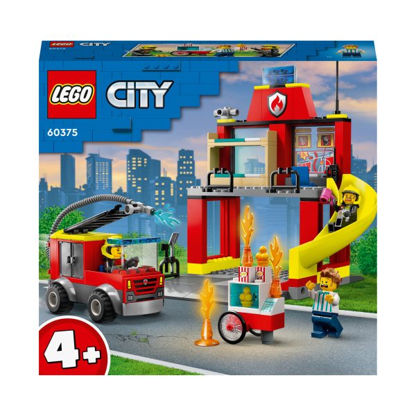 LEGO City De Brandweerkazerne en de Brandweerwagen - 60375
