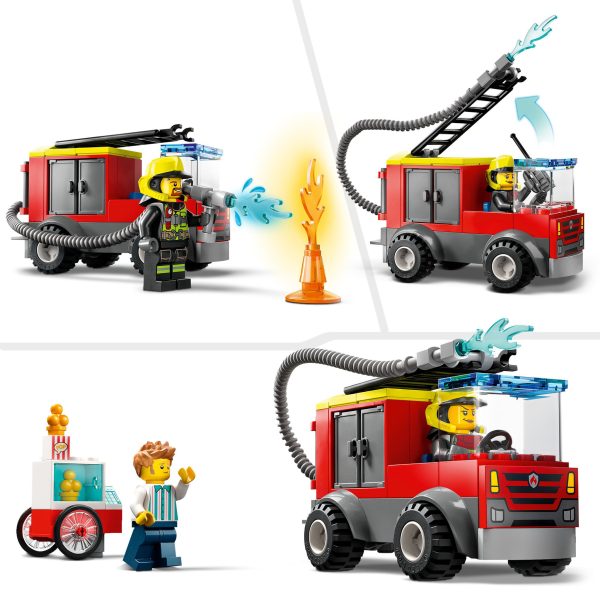 LEGO City De Brandweerkazerne en de Brandweerwagen - 60375 - Afbeelding 4
