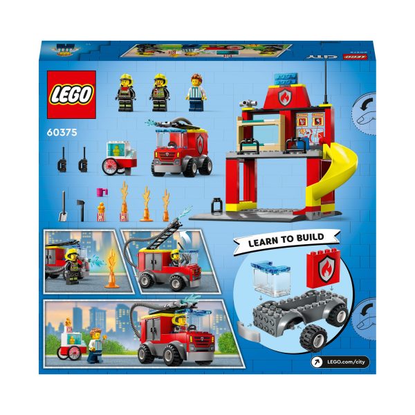 LEGO City De Brandweerkazerne en de Brandweerwagen - 60375 - Afbeelding 8