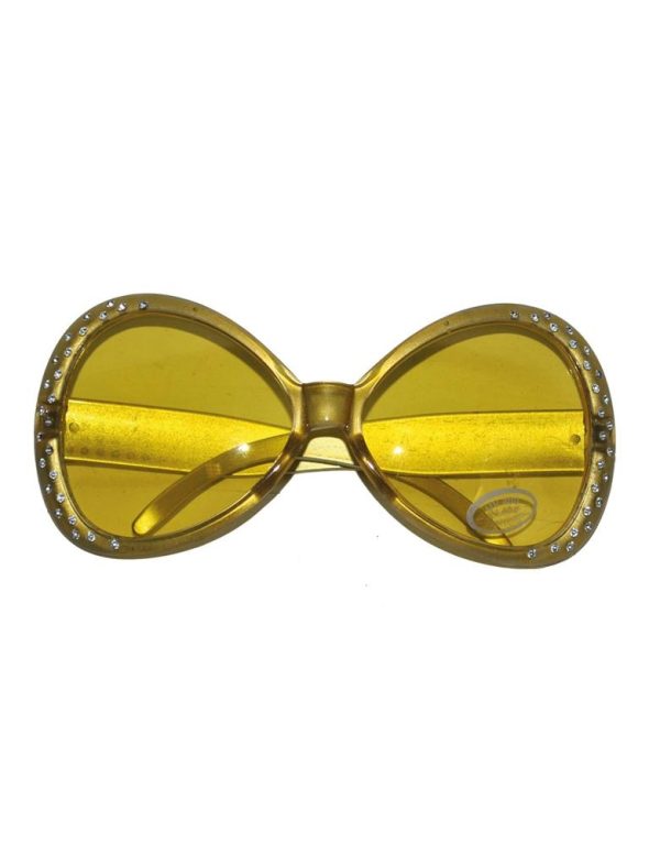 Bril met diamanten - goud
