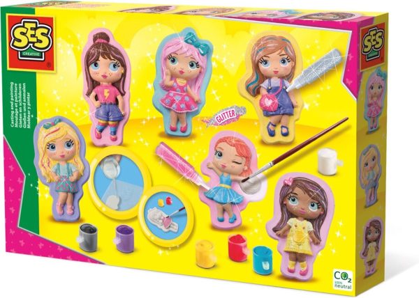Gieten en schilderen - Fashion girls