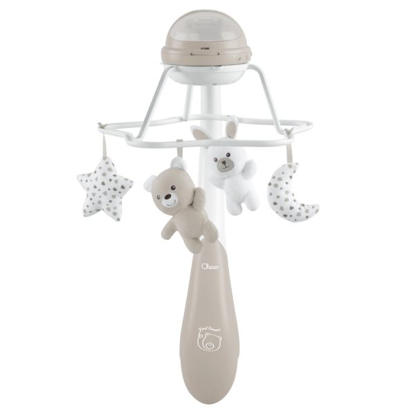 Chicco First Dreams 3-in-1 Mobiel met muziek en regenboogprojectie - Beige
