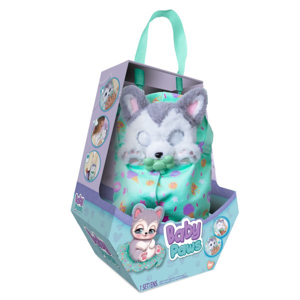 Baby Paws - Husky (interactieve knuffel) - Afbeelding 3