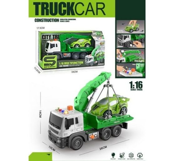 City Truck Vrachtwagen met licht/geluid (1:16) - 26cm
