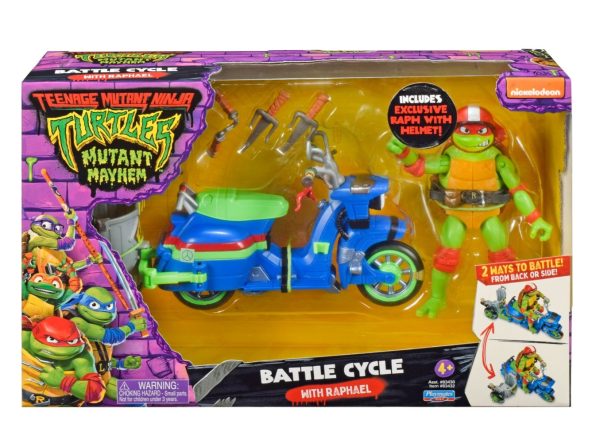 Teenage Mutant Ninja Turtles - Mutant Mayhem Ninja Kick Cycle + Leonardo - Afbeelding 3