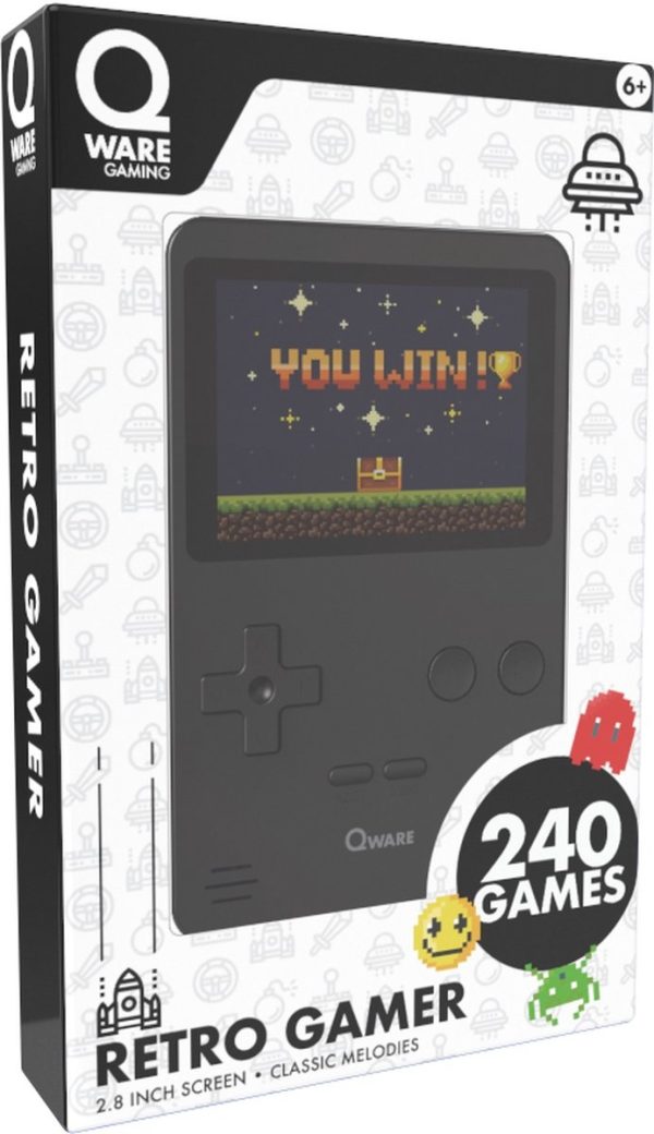 Qware Handheld Retro Gamer 2.8 inch - 1 exemplaar