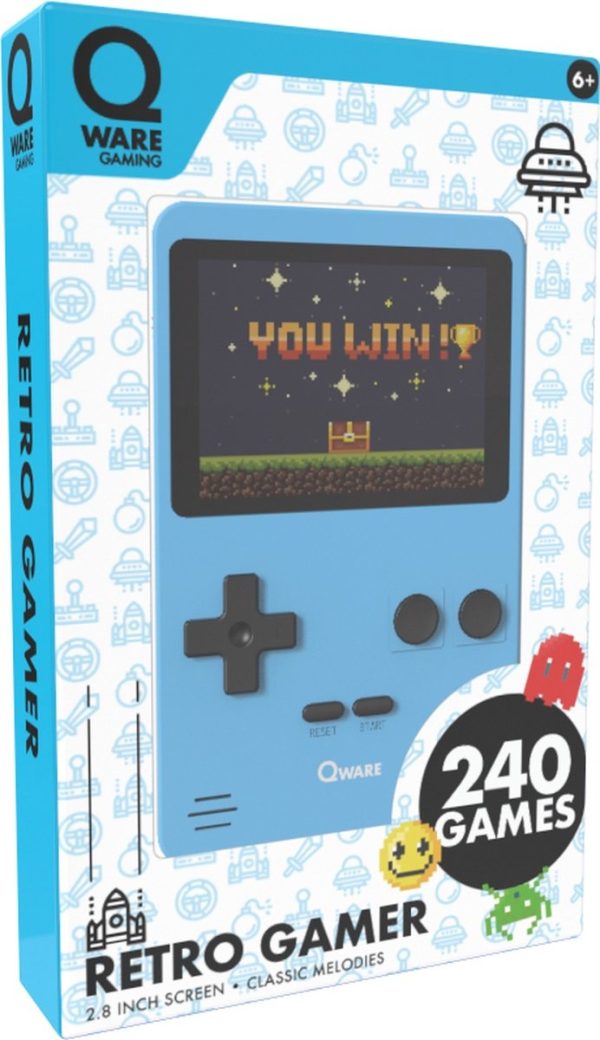 Qware Handheld Retro Gamer 2.8 inch - 1 exemplaar - Afbeelding 3