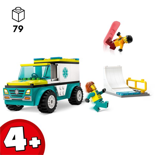 LEGO City Ambulance en snowboarder - 60403 - Afbeelding 4