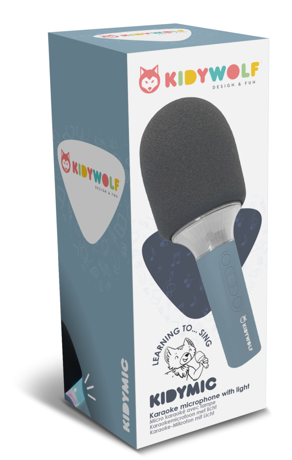 KIDYMIC Karaoke microfoon - Blauw - 1 exemplaar - Afbeelding 2