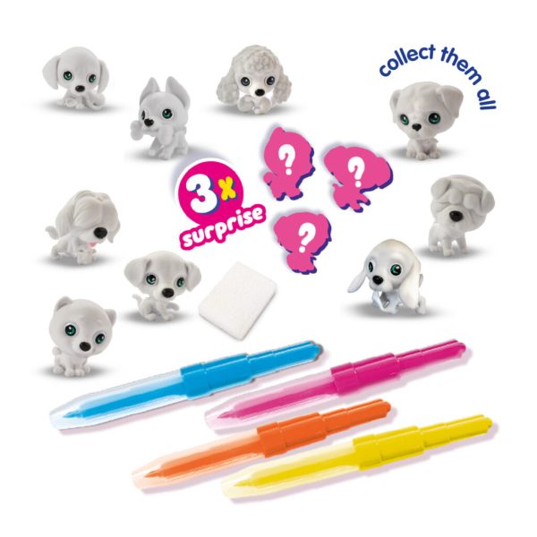 SES Creative - Blow airbrush pens - Puppy's surprise (3stuks) - Afbeelding 2
