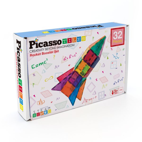 Picasso Tiles - Rocket Booster Set (32-delig)