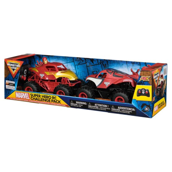R/C Monster Jam 2-pack - 1:24 (Spider Man & Iron Man). 4+. 10xLR03 Incl. 33