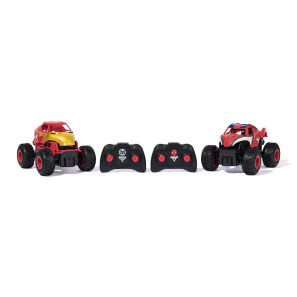 R/C Monster Jam 2-pack - 1:24 (Spider Man & Iron Man). 4+. 10xLR03 Incl. 33 - Afbeelding 3